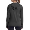 image:imageRoadbox Womens UPF 50 Sun Protection Hoodie Jacket Lightweight SPF Long Sleeve Full Zip Workout Shirts for Hiking Running15 Black