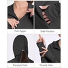 image:imageRoadbox Womens UPF 50 Sun Protection Hoodie Jacket Lightweight SPF Long Sleeve Full Zip Workout Shirts for Hiking Running15 Black