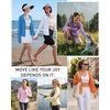 image:imageRoadbox Womens UPF 50 Sun Protection Hoodie Jacket Lightweight SPF Long Sleeve Full Zip Workout Shirts for Hiking Running17 Pink