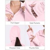 image:imageRoadbox Womens UPF 50 Sun Protection Hoodie Jacket Lightweight SPF Long Sleeve Full Zip Workout Shirts for Hiking Running17 Pink