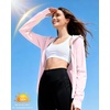 image:imageRoadbox Womens UPF 50 Sun Protection Hoodie Jacket Lightweight SPF Long Sleeve Full Zip Workout Shirts for Hiking Running17 Pink