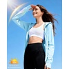 image:imageRoadbox Womens UPF 50 Sun Protection Hoodie Jacket Lightweight SPF Long Sleeve Full Zip Workout Shirts for Hiking Running18 Lake Blue