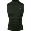 image:imageRoadbox Mens Compression Tank Top Mock Turtleneck Sleeveless Shirt Fitted Athletic Base Layer for Gym WorkoutArmy Green