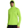 image:imageRoadbox Mens UPF 50 Fishing Shirt Long Sleeve UV Sun Protection Hoodies Quick Dry Rash Guard for Hiking Outdoor WorkingStyle 1lime Green