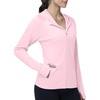 image:imageRoadbox Womens UPF 50 Sun Protection Hoodie Jacket Lightweight SPF Long Sleeve Full Zip Workout Shirts for Hiking Running17 Pink