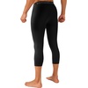 image:imageRoadbox Mens 34 Compression Pants Running Workout Tights Leggings Sport Basketball Athletic Football Capri Base LayerBlack