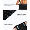 image:imageRoadbox Mens 34 Compression Pants Running Workout Tights Leggings Sport Basketball Athletic Football Capri Base LayerBlack