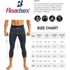 image:imageRoadbox Mens 34 Compression Pants Running Workout Tights Leggings Sport Basketball Athletic Football Capri Base LayerDark Gray