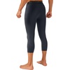 image:imageRoadbox Mens 34 Compression Pants Running Workout Tights Leggings Sport Basketball Athletic Football Capri Base LayerDark Gray