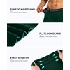 image:imageRoadbox Mens 34 Compression Pants Running Workout Tights Leggings Sport Basketball Athletic Football Capri Base LayerDark Green