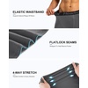 image:imageRoadbox Mens 34 Compression Pants Running Workout Tights Leggings Sport Basketball Athletic Football Capri Base LayerLight Grey