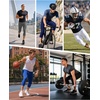 image:imageRoadbox Mens 34 Compression Pants Running Workout Tights Leggings Sport Basketball Athletic Football Capri Base LayerNeon Green