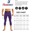 image:imageRoadbox Mens 34 Compression Pants Running Workout Tights Leggings Sport Basketball Athletic Football Capri Base LayerPurple