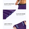 image:imageRoadbox Mens 34 Compression Pants Running Workout Tights Leggings Sport Basketball Athletic Football Capri Base LayerPurple