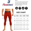 image:imageRoadbox Mens 34 Compression Pants Running Workout Tights Leggings Sport Basketball Athletic Football Capri Base LayerRed