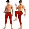 image:imageRoadbox Mens 34 Compression Pants Running Workout Tights Leggings Sport Basketball Athletic Football Capri Base LayerRed