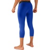 image:imageRoadbox Mens 34 Compression Pants Running Workout Tights Leggings Sport Basketball Athletic Football Capri Base LayerRoyal Blue