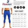 image:imageRoadbox Mens 34 Compression Pants Running Workout Tights Leggings Sport Basketball Athletic Football Capri Base LayerRoyal Blue