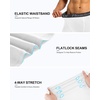 image:imageRoadbox Mens 34 Compression Pants Running Workout Tights Leggings Sport Basketball Athletic Football Capri Base LayerWhite