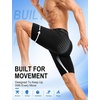 image:imageRoadbox Mens Compression Shorts Performance Running Spandex Shorts Workout Athletic Underwear Base Layer for Sports GymBlack