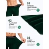 image:imageRoadbox Mens Compression Shorts Performance Running Spandex Shorts Workout Athletic Underwear Base Layer for Sports GymDark Green