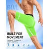 image:imageRoadbox Mens Compression Shorts Performance Running Spandex Shorts Workout Athletic Underwear Base Layer for Sports GymGreen