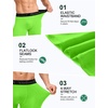 image:imageRoadbox Mens Compression Shorts Performance Running Spandex Shorts Workout Athletic Underwear Base Layer for Sports GymGreen