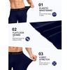 image:imageRoadbox Mens Compression Shorts Performance Running Spandex Shorts Workout Athletic Underwear Base Layer for Sports GymNavy Blue