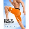 image:imageRoadbox Mens Compression Shorts Performance Running Spandex Shorts Workout Athletic Underwear Base Layer for Sports GymOrange