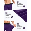 image:imageRoadbox Mens Compression Shorts Performance Running Spandex Shorts Workout Athletic Underwear Base Layer for Sports GymPurple