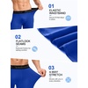 image:imageRoadbox Mens Compression Shorts Performance Running Spandex Shorts Workout Athletic Underwear Base Layer for Sports GymRoyal Blue