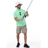 image:imageRoadbox Mens Fishing Shirts Short Sleeve Sun Protection Button Down Quick Dry Cooling Hiking Shirt for Travel Safari CampingMint Green