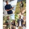 image:imageRoadbox Mens Fishing Shirts Short Sleeve Sun Protection Button Down Quick Dry Cooling Hiking Shirt for Travel Safari CampingMint Green