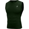 image:imageRoadbox Mens Sleeveless Compression Shirt Athletic Workout Tank Tops Sports Running Muslc Base LayerArmy Green