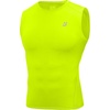 image:imageRoadbox Mens Sleeveless Compression Shirt Athletic Workout Tank Tops Sports Running Muslc Base LayerNeon Yellow