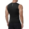 image:imageRoadbox Mens Sleeveless Compression Shirt Athletic Workout Tank Tops Sports Running Slimming Base Layer Black