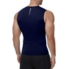 image:imageRoadbox Mens Sleeveless Compression Shirt Athletic Workout Tank Tops Sports Running Slimming Base Layer Navy Blue