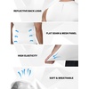 image:imageRoadbox Mens Sleeveless Compression Shirt Athletic Workout Tank Tops Sports Running Slimming Base Layer White