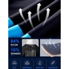 image:imageRoadbox Mens Swim PantsQuick Dry Athletic Compression Long Running LeggingsUPF 50 Surfing Tights for Water SwimmingBlack Contrast Blue