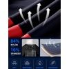 image:imageRoadbox Mens Swim PantsQuick Dry Athletic Compression Long Running LeggingsUPF 50 Surfing Tights for Water SwimmingBlack Contrast Red