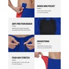 image:imageRoadbox Mens Swim PantsQuick Dry Athletic Compression Long Running LeggingsUPF 50 Surfing Tights for Water SwimmingRoyal Blue Contrast Red