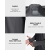 image:imageRoadbox Mens UPF 50 Hooded Fishing Shirts Long Sleeve Sun Protection Hoodie Hiking Running Swimming Rash Guard with MaskDark Gray