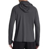 image:imageRoadbox Mens UPF 50 Hooded Fishing Shirts Long Sleeve Sun Protection Hoodie Hiking Running Swimming Rash Guard with MaskDark Gray