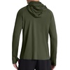 image:imageRoadbox Mens UPF 50 Hooded Fishing Shirts Long Sleeve Sun Protection Hoodie Hiking Running Swimming Rash Guard with MaskDark Green