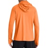 image:imageRoadbox Mens UPF 50 Hooded Fishing Shirts Long Sleeve Sun Protection Hoodie Hiking Running Swimming Rash Guard with MaskOrange