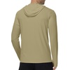 image:imageRoadbox Mens UPF 50 UV Sun Protection Hoodie Jacket Lightweight Full Zip Fishing Shirts for Hiking Running WorkoutKhaki