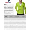 image:imageRoadbox Mens UPF 50 UV Sun Protection Hoodie Jacket Lightweight Full Zip Fishing Shirts for Hiking Running WorkoutLight Green