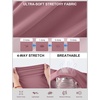 image:imageRoadbox Womens Compression Shirt Long Sleeve Quick Dry Athletic Base Layer Tops UPF 50 Running Workout Underscrub ShirtsDusty Rose