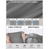 image:imageRoadbox Womens Compression Shirt Long Sleeve Quick Dry Athletic Base Layer Tops UPF 50 Running Workout Underscrub ShirtsLight Grey