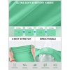 image:imageRoadbox Womens Compression Shirt Long Sleeve Quick Dry Athletic Base Layer Tops UPF 50 Running Workout Underscrub ShirtsMint Green